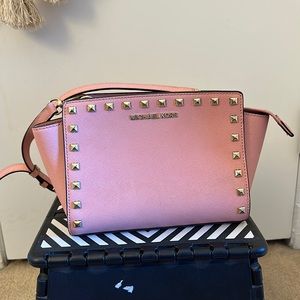 MK studded pink purse